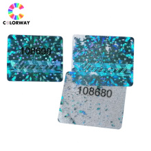 Wholesale label top quality waterproof custom ticket sticker label security hologram